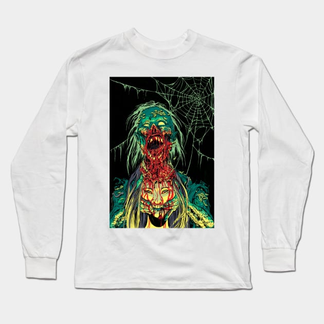 BRAIN EATING ZOMBIE GORE! Long Sleeve T-Shirt by ZornowMustBeDestroyed